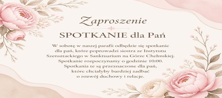 SPOTKANIA DLA PAŃ